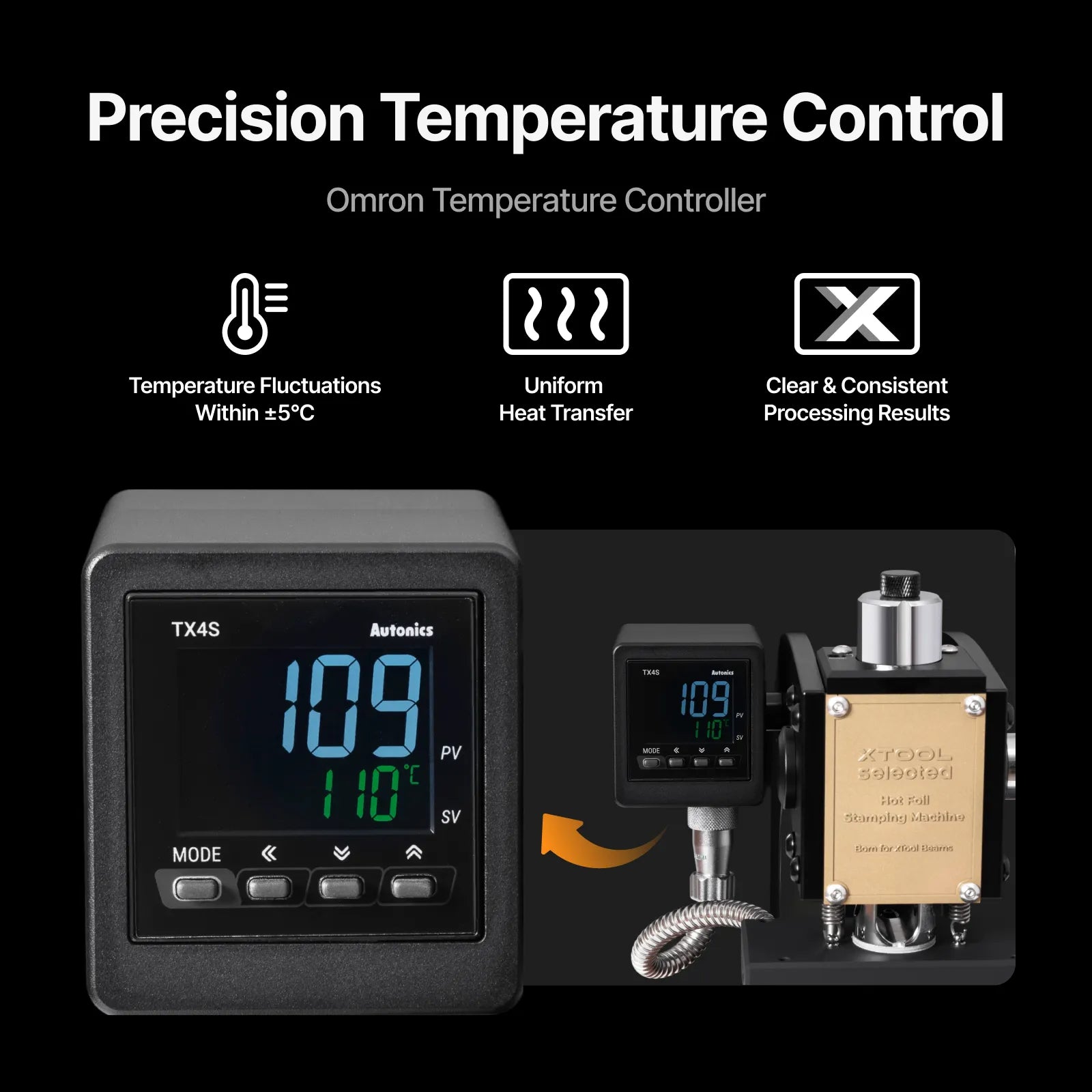 Xtool xtool hot foil stamping machine precision temperature control 2