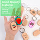 Rounded Rectangle Wooden Keychain (10pcs)