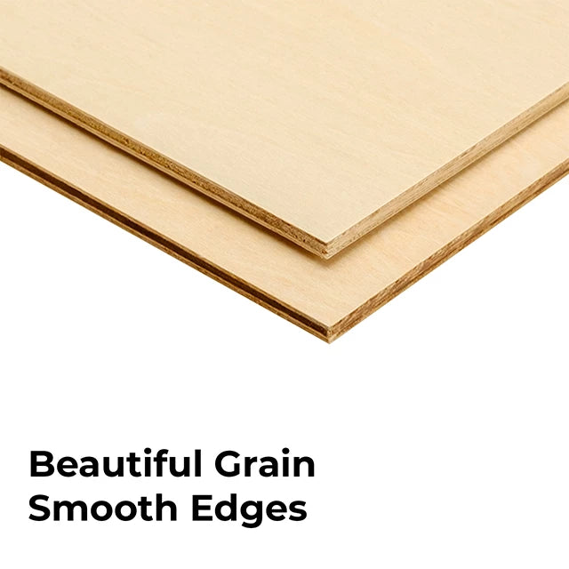 Thin Basswood Sheets, Wood Squares for Crafts 10x10, 3mm Plywood for Laser  Cutting, Wood Burning (8 Pack)