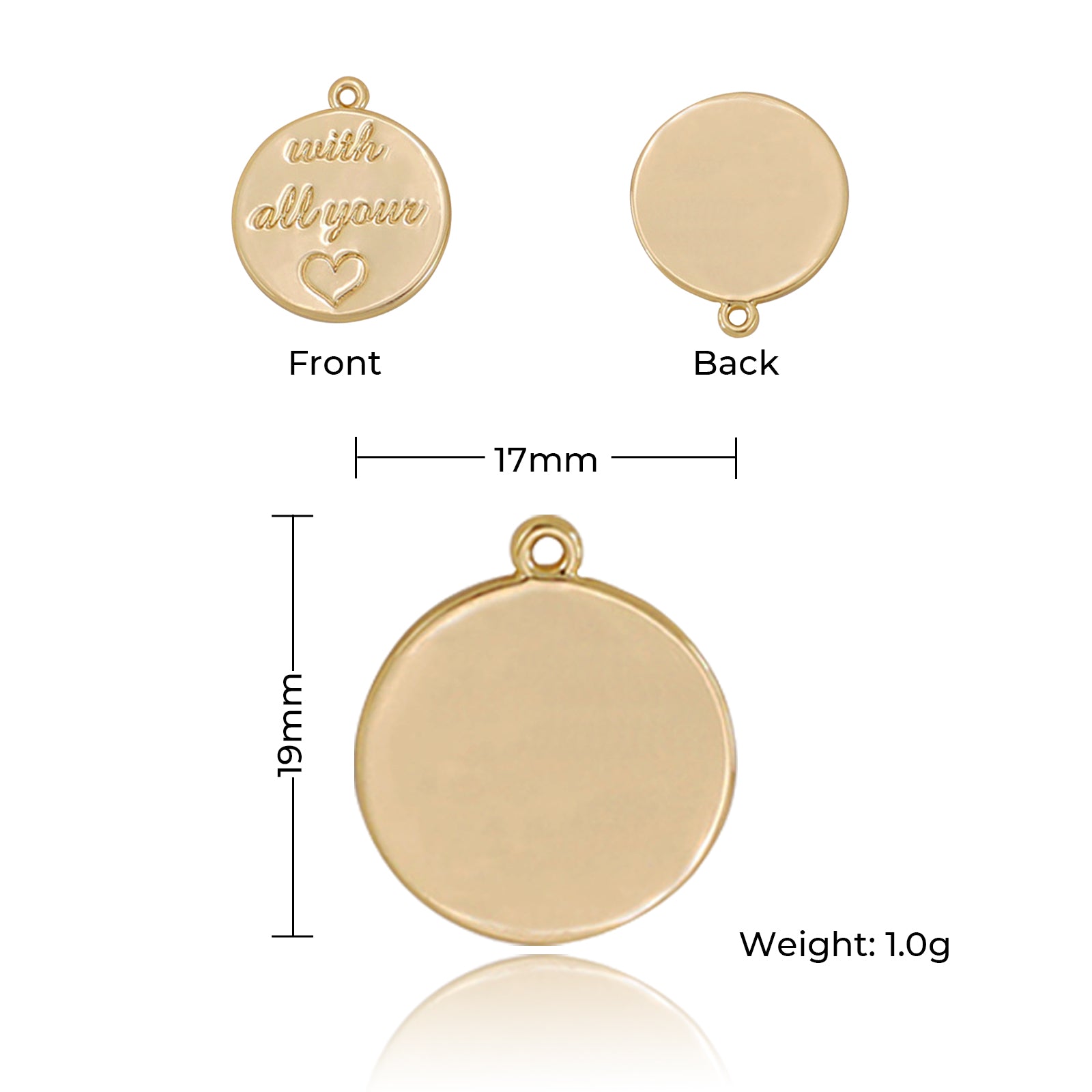 14k/18k Gold Plated Pendant