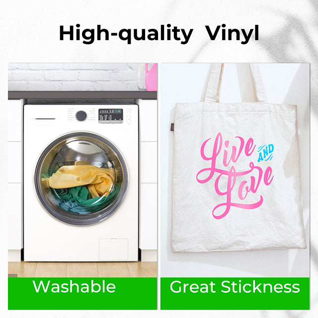 Kit vinile per trasferimento termico (60 pezzi + 3 rotoli)