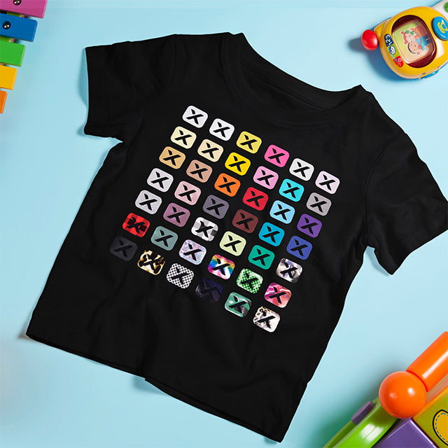 Kit vinile per trasferimento termico (60 pezzi + 3 rotoli)