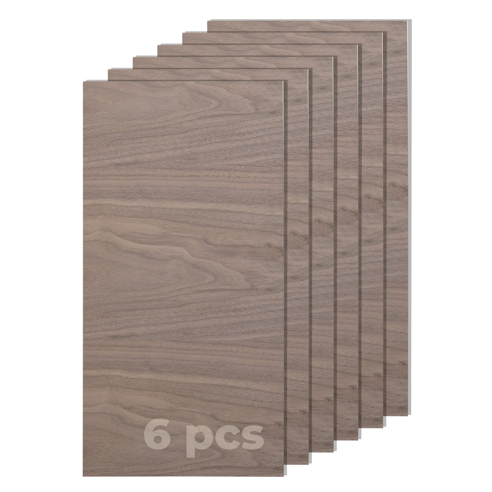 xTool Selected Walnut Plywood 6pcs, 1/8 Plywood Sheets A/B Grade Walnut  Plywood Wood for Crafts, 12x12 Thin Wood 3mm Plywood for Laser Cutting  and