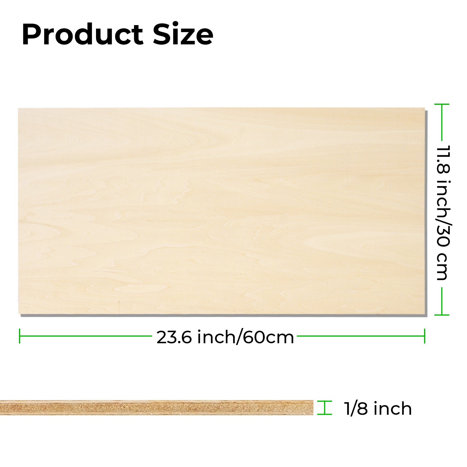  ROBOTIME 6 Pcs Basswood Sheets 1/8, 3mm Basswood for Laser  Cutting, 1/8 Plywood Thin Wood Sheets for Craft Projects, 12x20