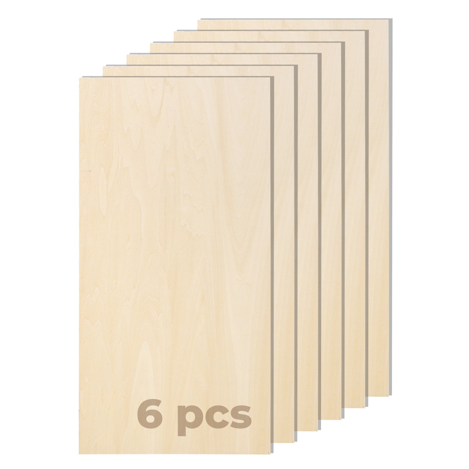 12Pack 11.8x11.8 inch Basswood Sheets for Crafts, 1/8 inch Thick Unfinished Wood Sheets with Smooth Surfaces, Plywood Sheets for Laser Cutting, Wood