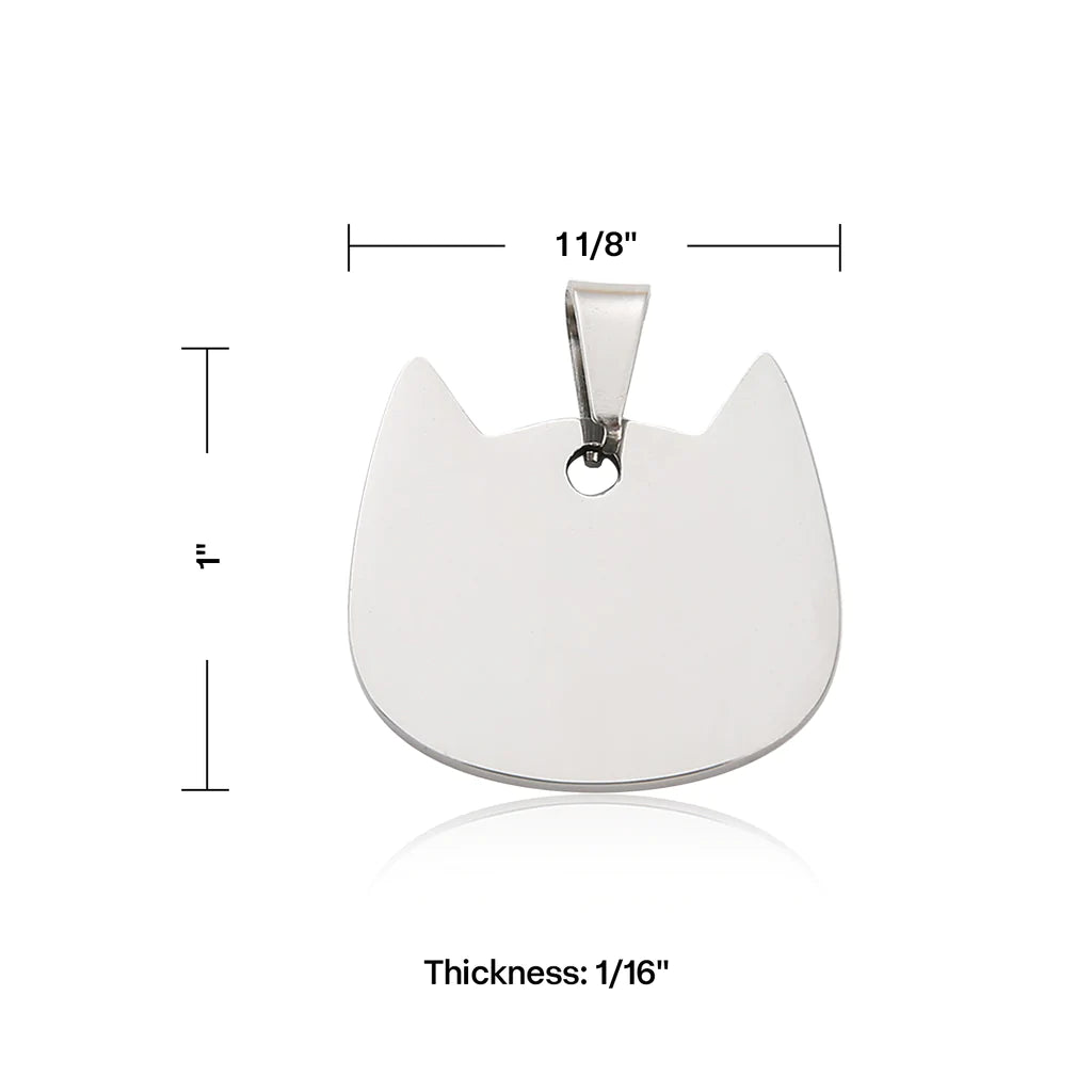 Stainless Steel Pendants for Laser Engraving (10pcs)