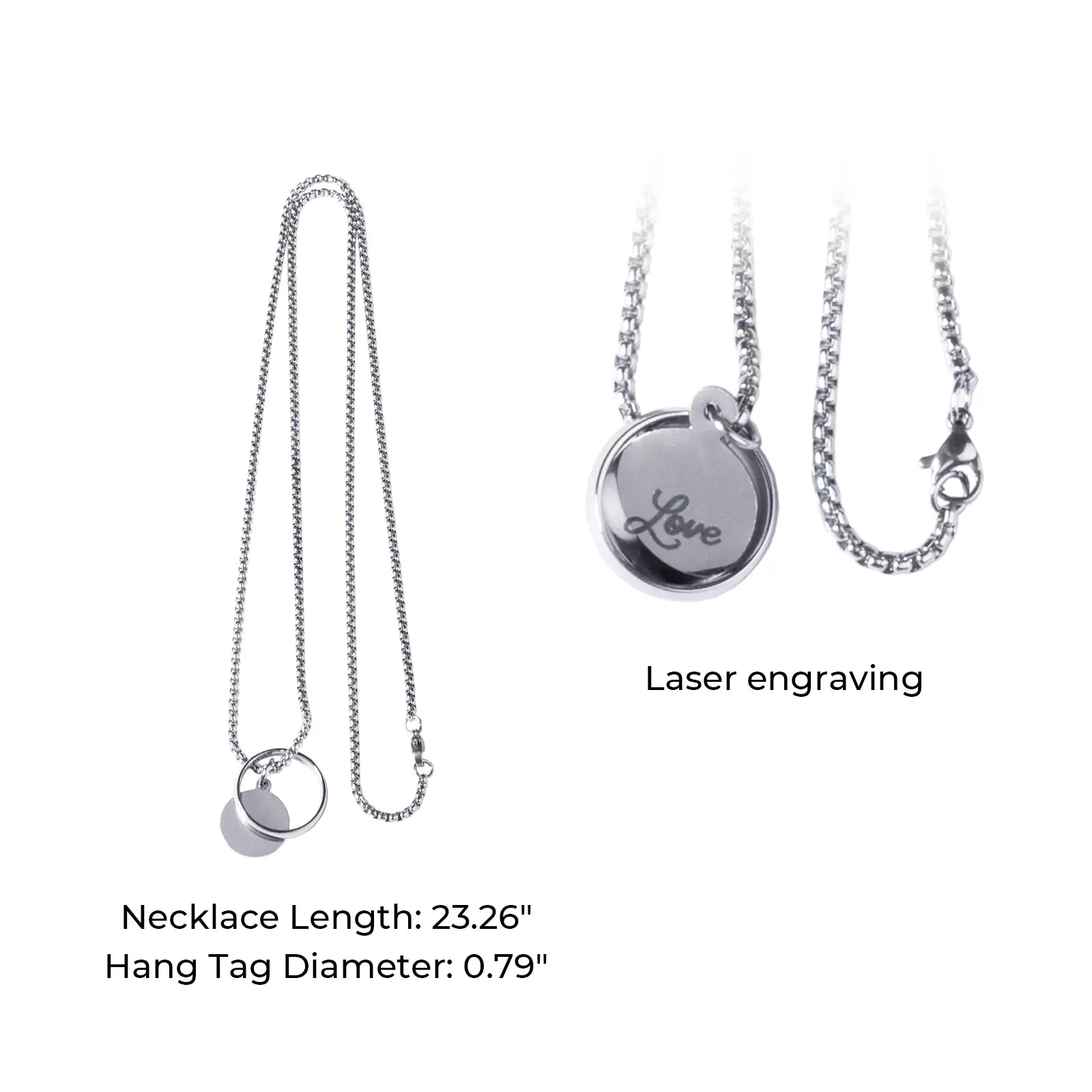 Stainless Steel Necklace (2pcs)